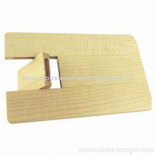 Wooden Credit Card USB Flash Drive, 64MB to 32GB Capacity, Durable, OEM Orders are Welcome